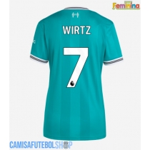 Camisa de time de futebol Liverpool Florian Wirtz #7 Replicas 3º Equipamento Feminina 2025-26 Manga Curta